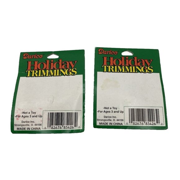 Vintage Miniature Gold Nativity Set Darice Holiday Trimmings NIP Tiny Lot of 2 - Picture 2 of 10